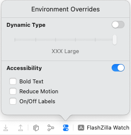 Didn't find anyway to test differentiate without colour on the watch or using the Environment overrides in Xcode
